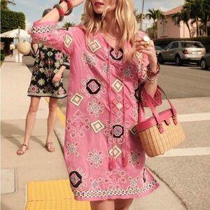 Francis Valentine Embroidered Capri Tunic